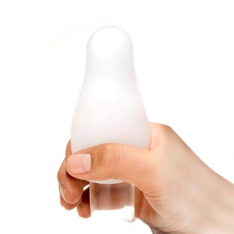 Grovy Huevo Masturbador Elástico Silicona Amarillo