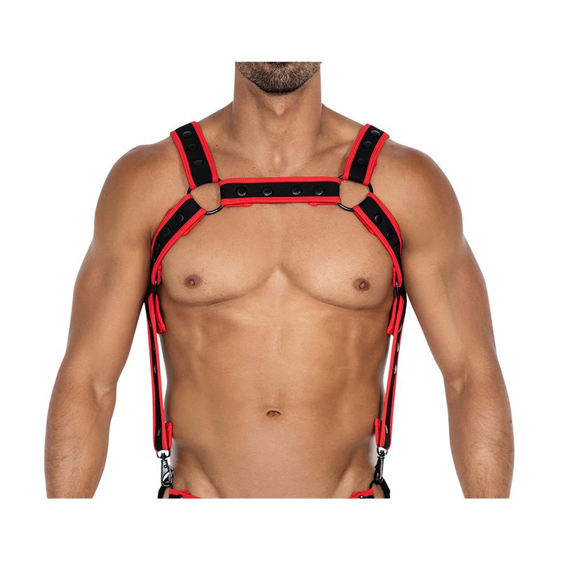 Arnés H4rness05  De Pecho Neon Rojo Talla Única