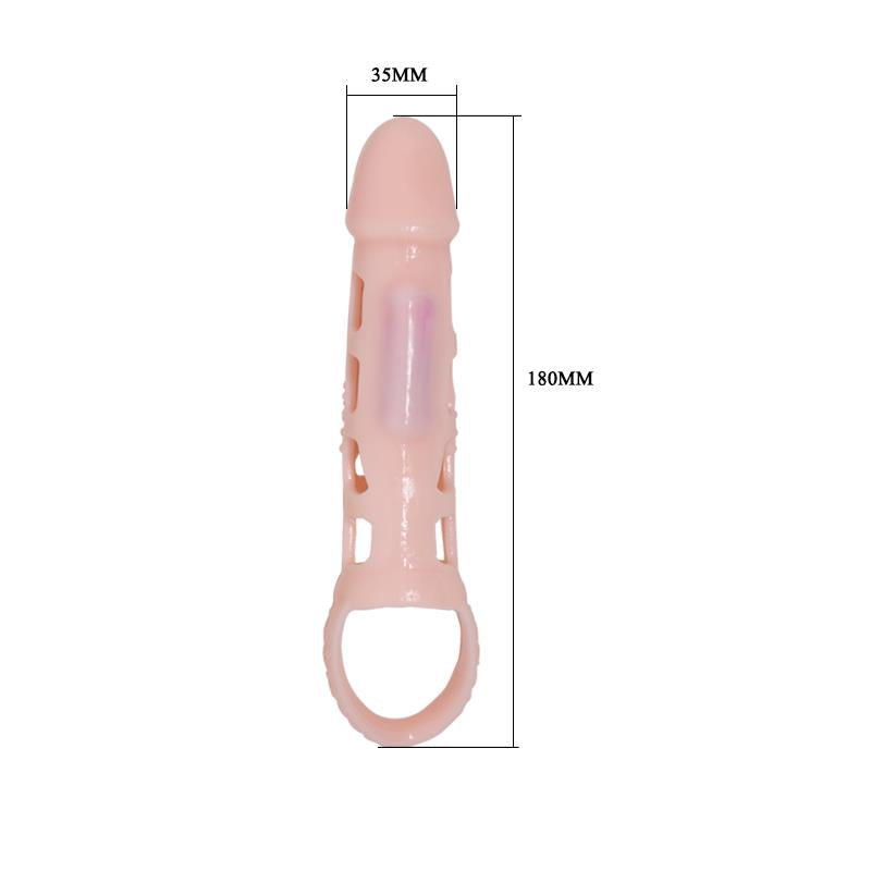 Pretty Love - Harrison Funda Extensora Pene Con Vibracion Y Strap 13.5 Cm