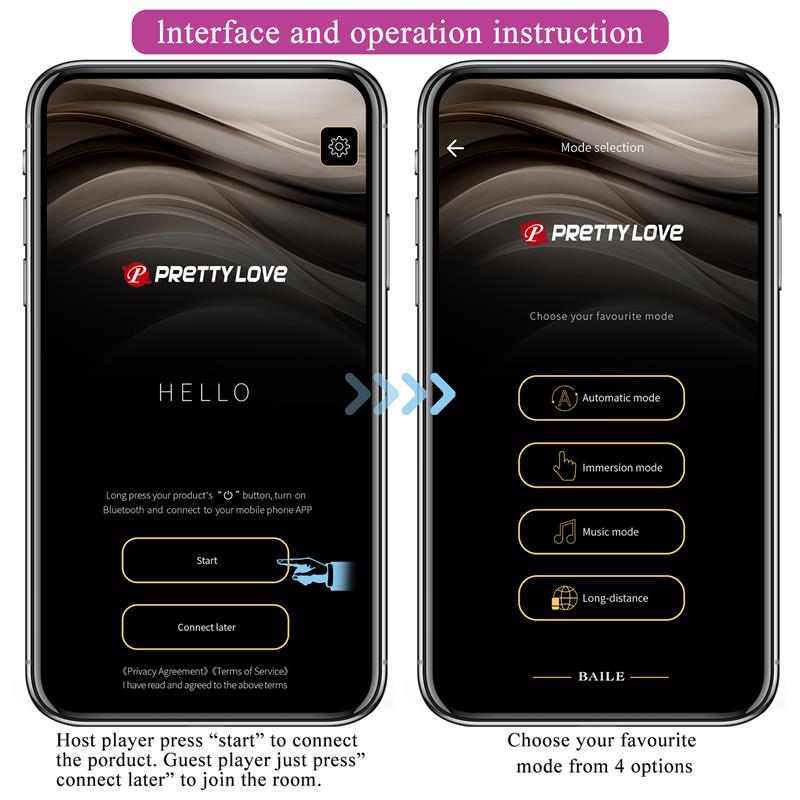 Pretty Love - Hector Vibrador Electroshock App Gratuita Violeta
