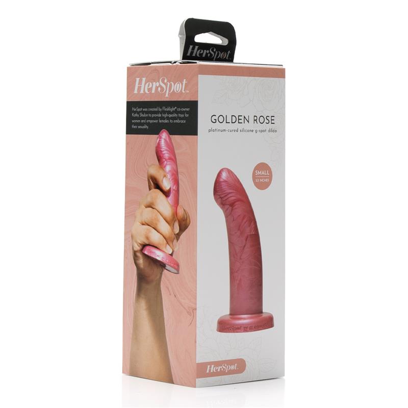 Herspot Fleshlight - Dildo Curvado Golden Rose S