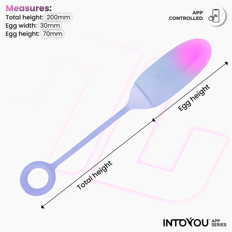 Huevo Con App Silicona Doble Capa Degradado