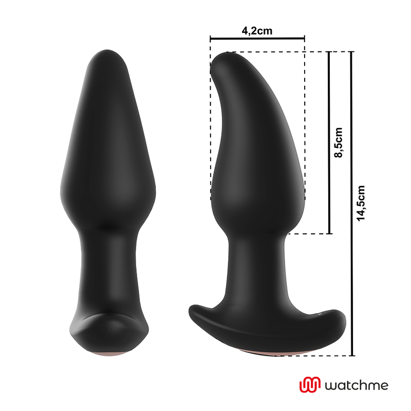 Anbiguo - Watchme Control Remoto Plug Anal Vibrador Con Rotación De Perlas Amadeus