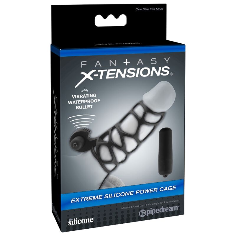 Fantasy X- Tensions - Funda Para El Pene De Silicona Con Vibrador