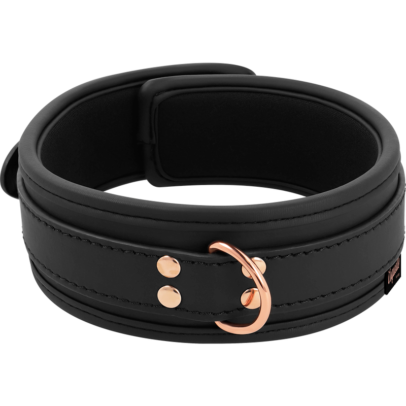 Coquette Chic Desire - Fantasy Collar Cuero Vegano Con Correa Y Forro De Neopreno