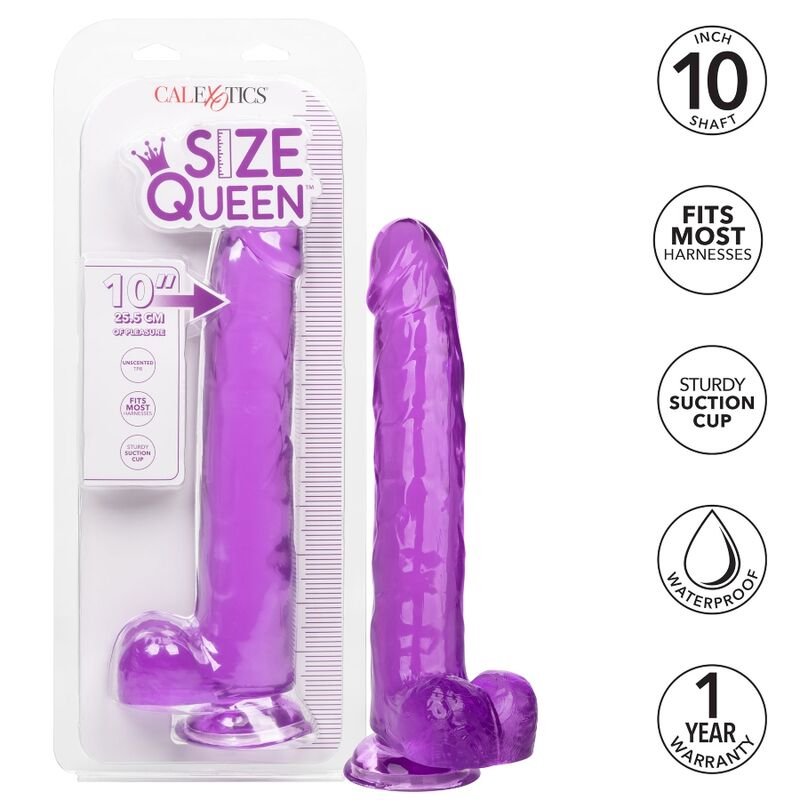 California Exotics - Size Queen Dildo Lila 25.5 Cm