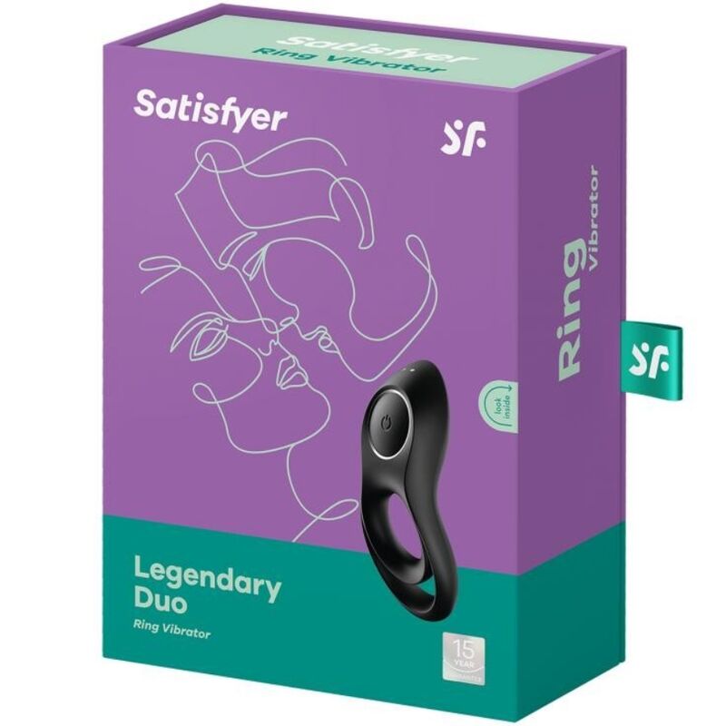 Satisfyer - Legendary Duo Anillo Vibrador Negro