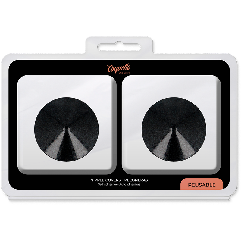 Coquette Chic Desire - Cubre Pezones Circulos Negros