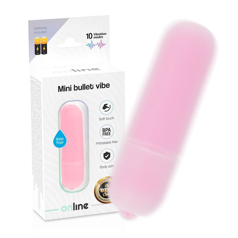 Online - Mini Bala Vibradora Rosa
