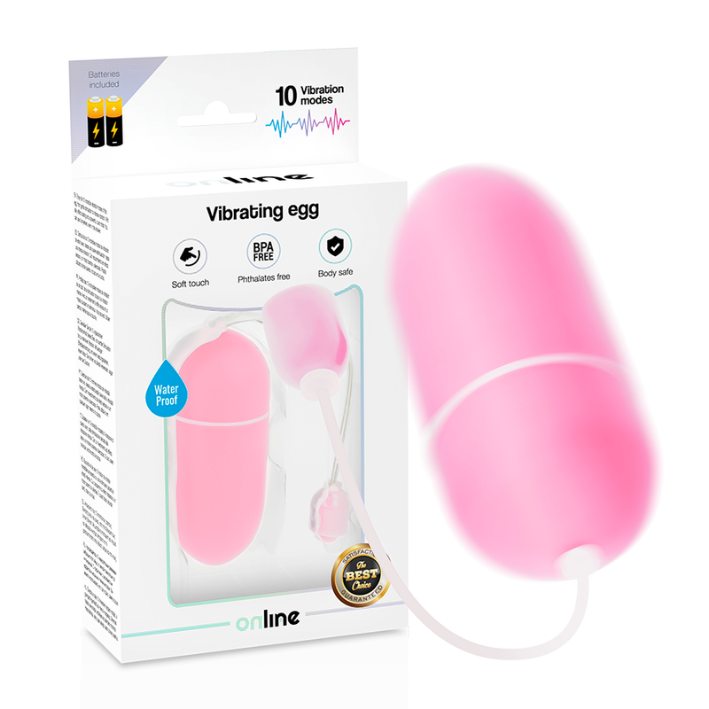 Online - Huevo Vibrador Waterproof Rosa