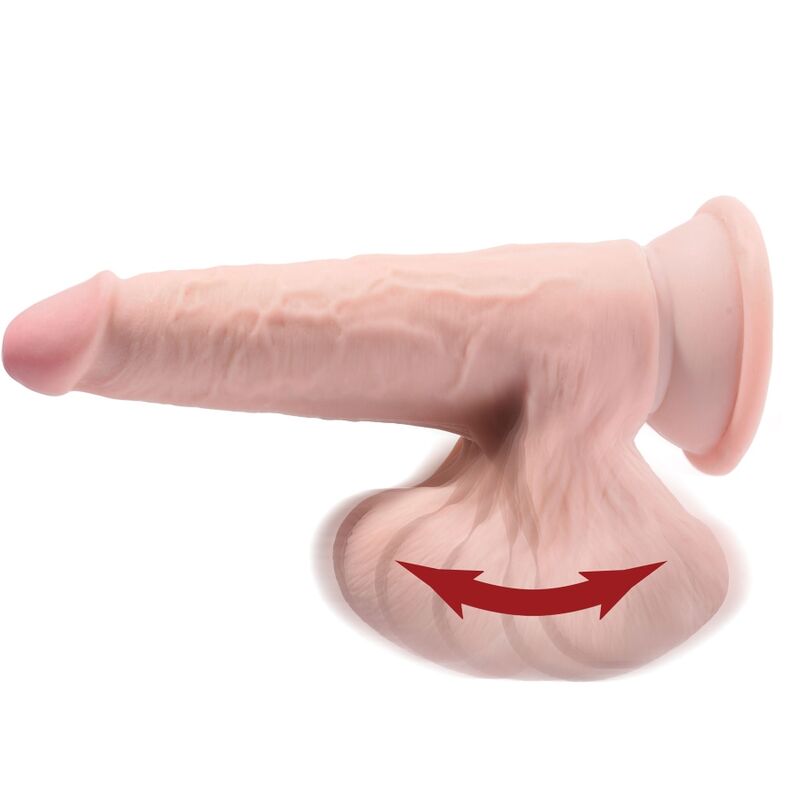 Pene Realístico 3d Cock Swinging Balls 21,5cm