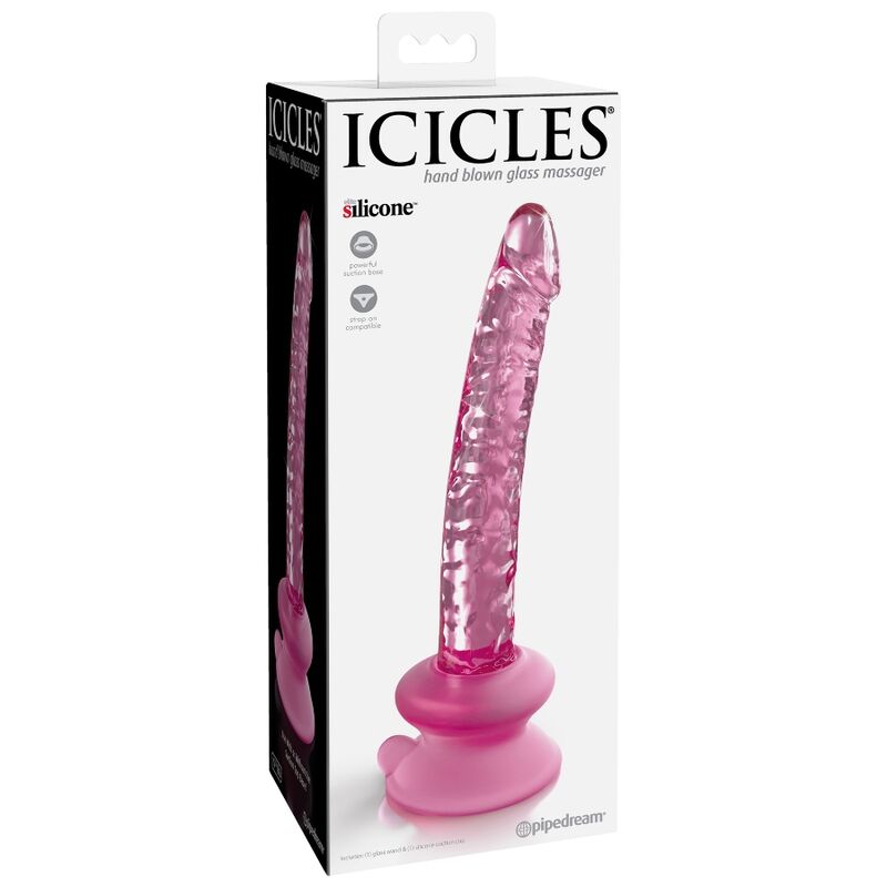 Icicles - N. 86 Dildo Vidrio Con Ventosa
