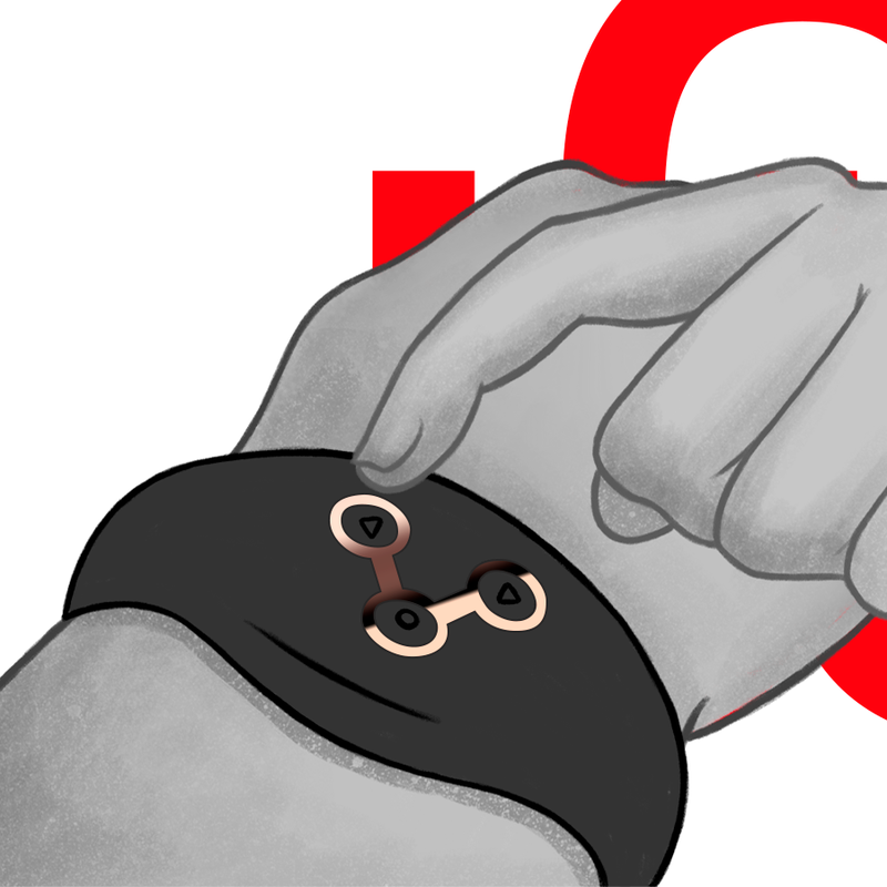 Watchme - Reloj Control Remoto Wireless Technology Azabache Y Cobre