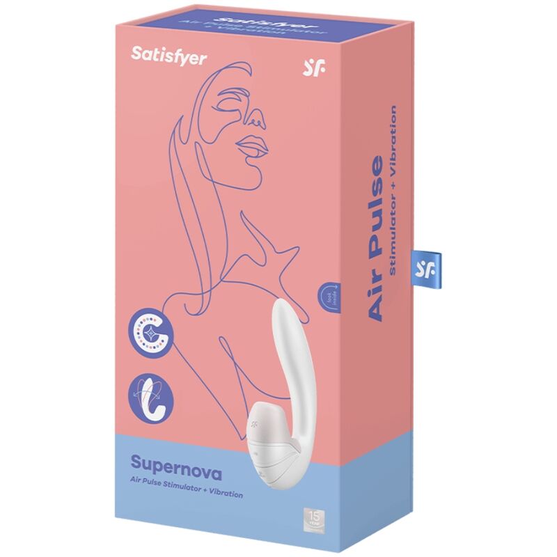 Satisfyer - Supernova Estimulador Y Vibrador Blanco