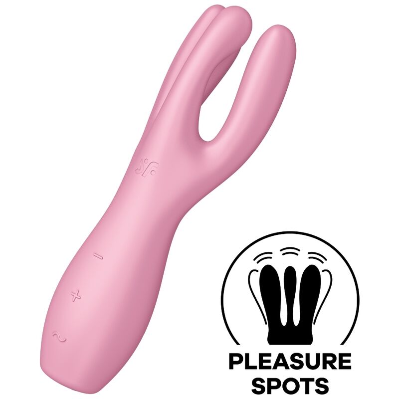 Satisfyer Threesome 3 Lay-On Vibrador - Rosa