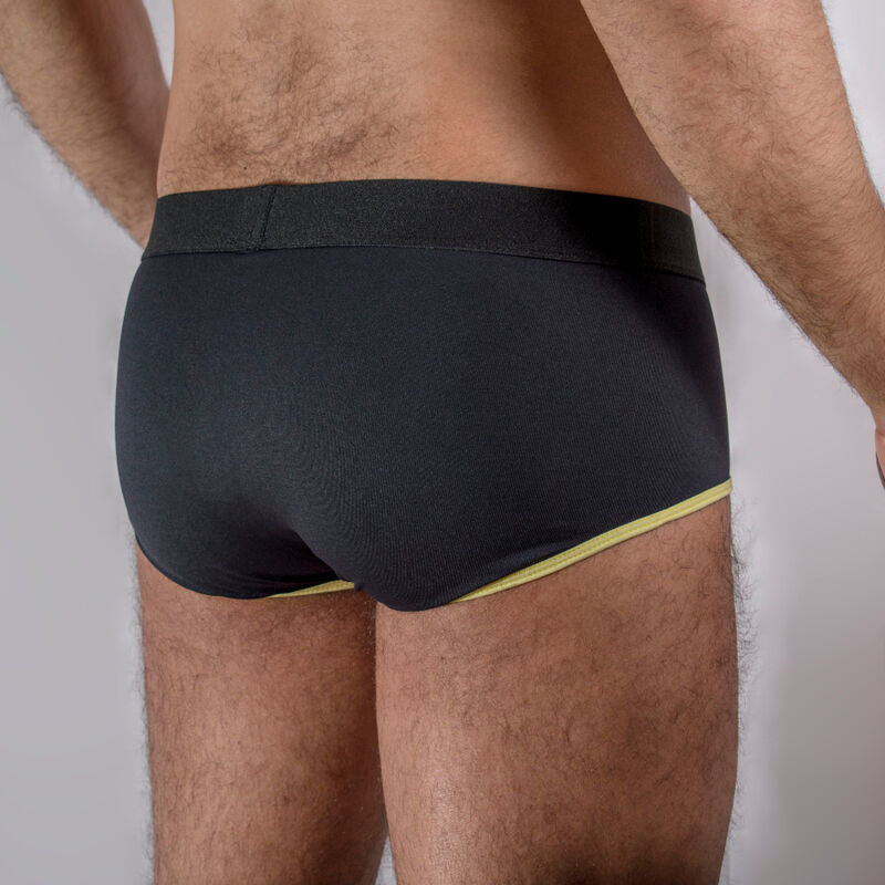 Macho - Ms24a Calzoncillo Brief Dark Amarillo L