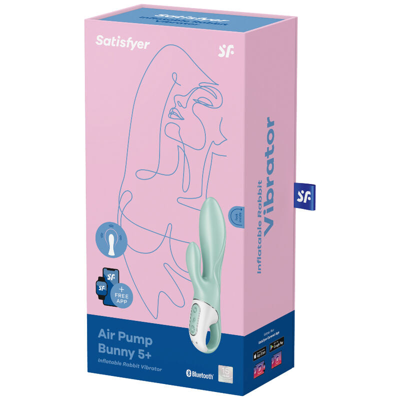 Vibrador Con Funcion De Inchado Air Pump Bunny 5 Con App