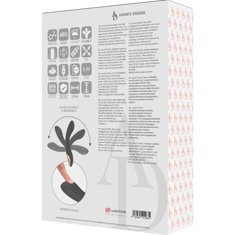 Anne'S Desire - Curve Control Remoto Tecnología Watchme Negro