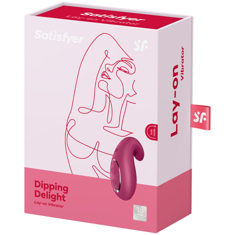 Vibrador  Satisfyer Dipping Delight  Lay-On - Rojo