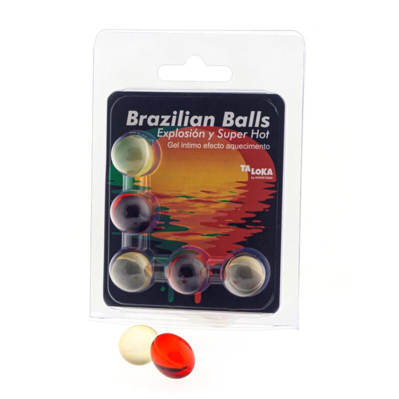 5  Brazilian Balls Explosion De Aromas Gel Excitante Efecto Supercalentamiento