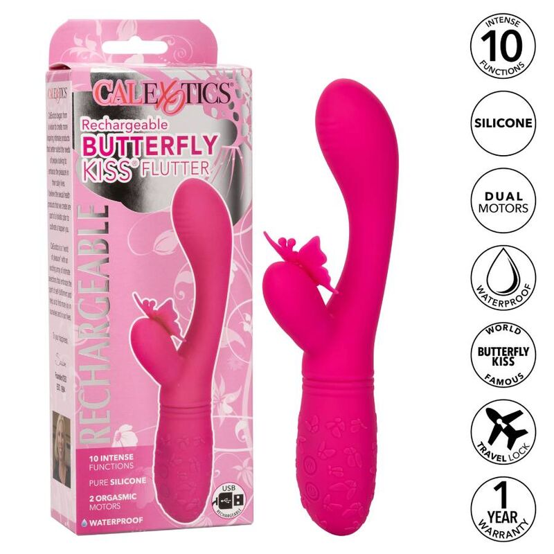 Vibrador California Exotics  Butterfly Kiss Flutter Rosa