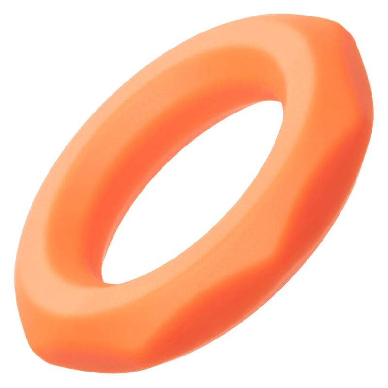 Funda Para El Pene California Exotics Alpha Sexagon Ring Naranja
