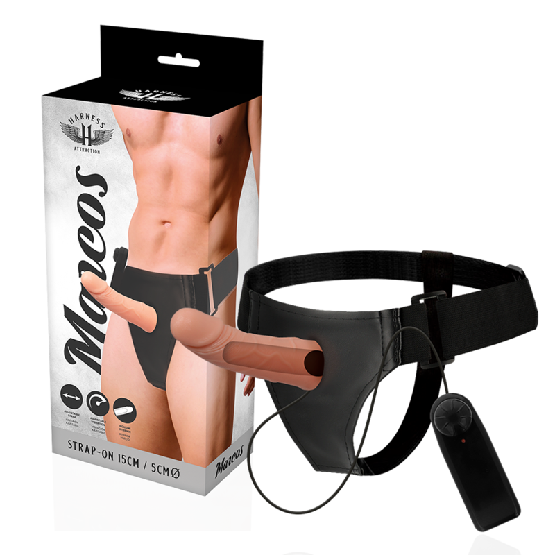 Harness Attraction - Rnes Hueco Marcos Con Vibrador 15 Cm -O- 5 Cm
