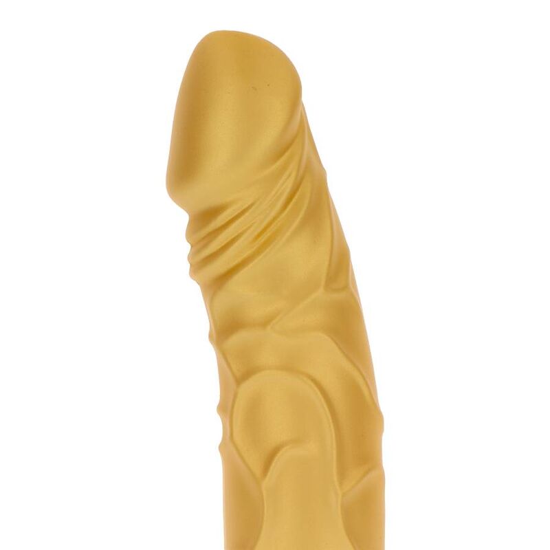 Get Real - Gold Dicker Original Vibrador Dorado