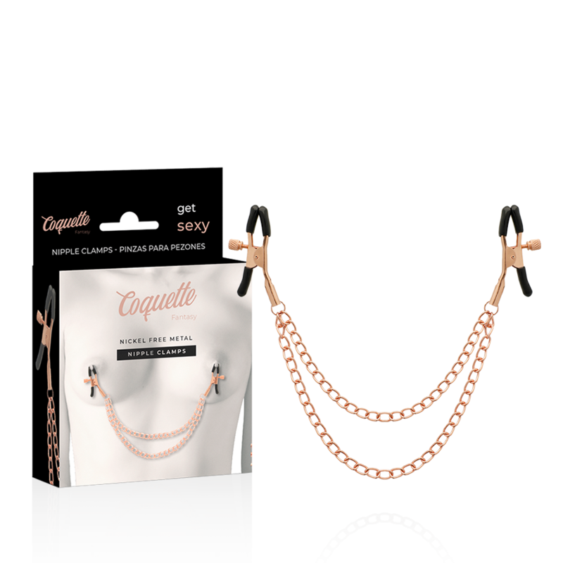 Coquette Chic Desire - Fantasy Pinzas Metalicas Pezones Con Cadena
