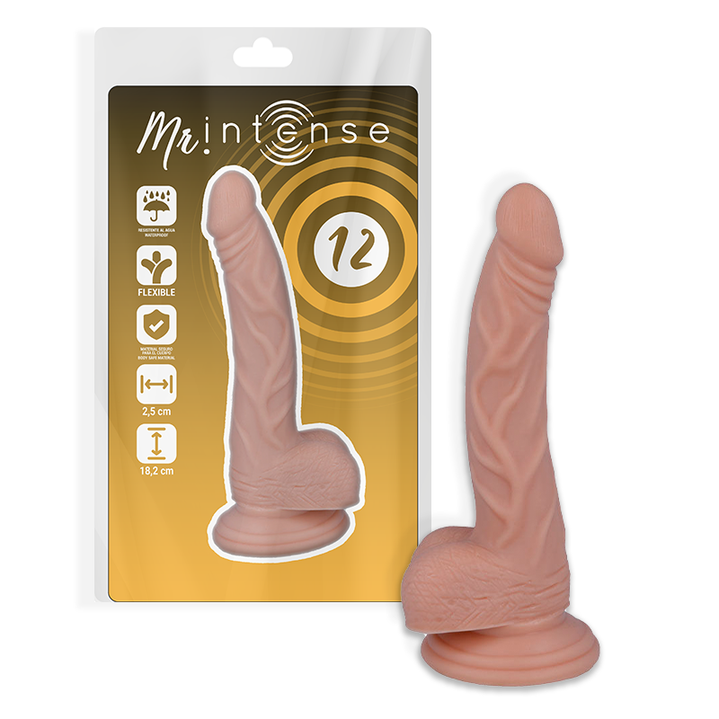 Mr Intense - 12 Pene Realistico 18.2 Cm -O- 2.5 Cm