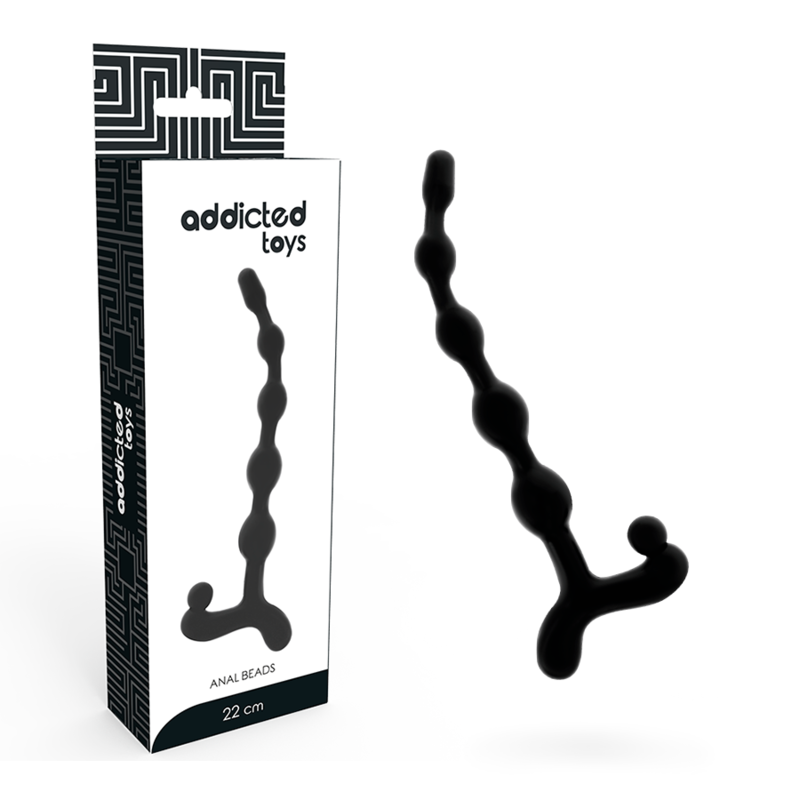 Addicted Toys - Bolas Anales 22 Cm Negro