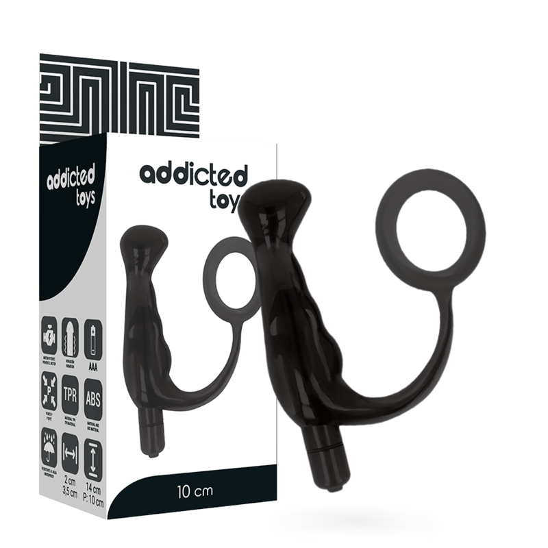 Addicted Toys - Vibrador Prostático Negro 10 Cm