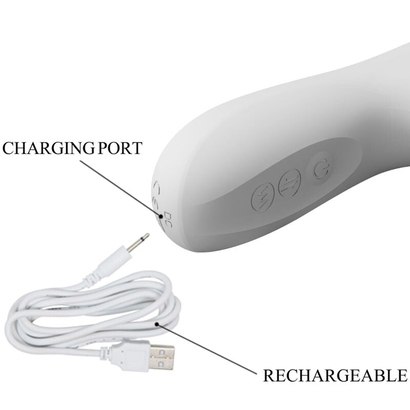 Pretty Love - Reese Vibrador Con Rotación Plateado