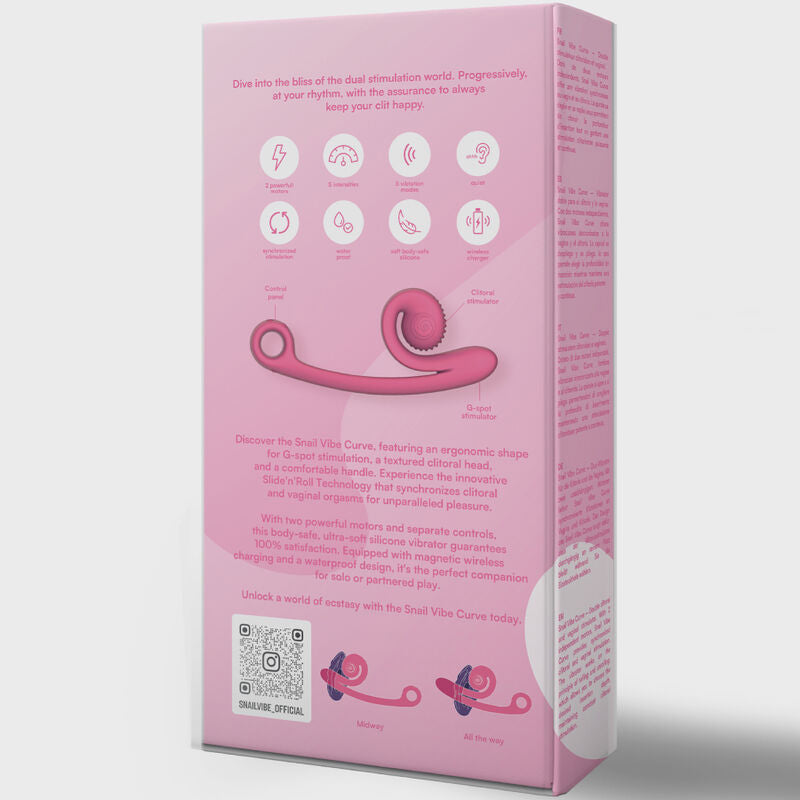 Snail Vibe Curve Vibrador Rosa