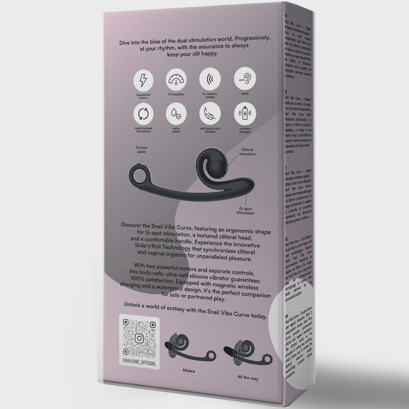 Snail Vibe Curve Vibrador Negro
