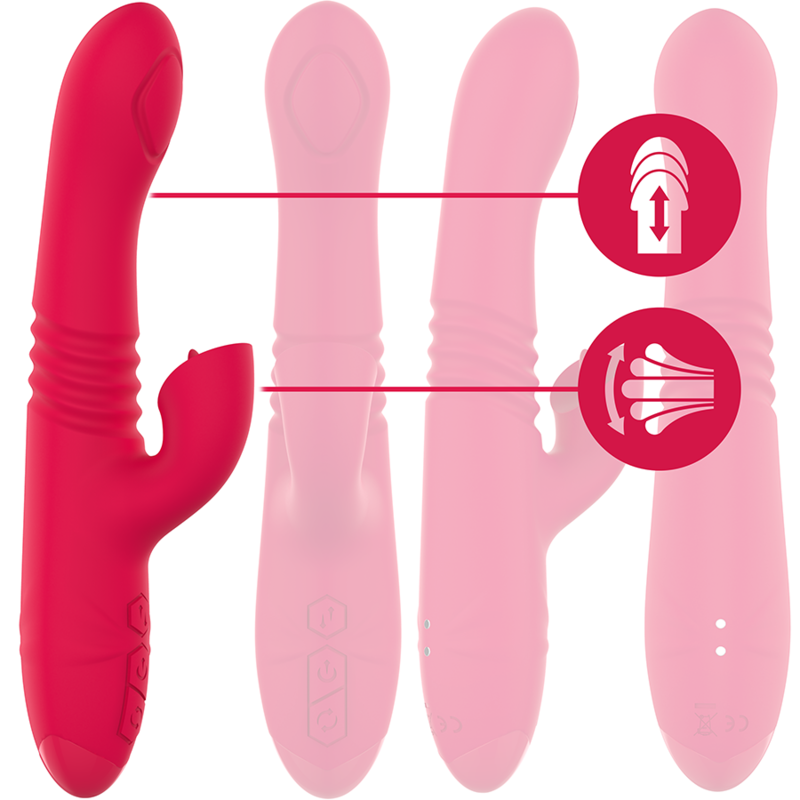 Velvet Vibrador Con Thrusting Y Pulsación