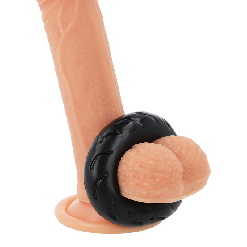 Powering - Super Flexible Y Resistente Anillo Pene  5cm Pr08 Negro