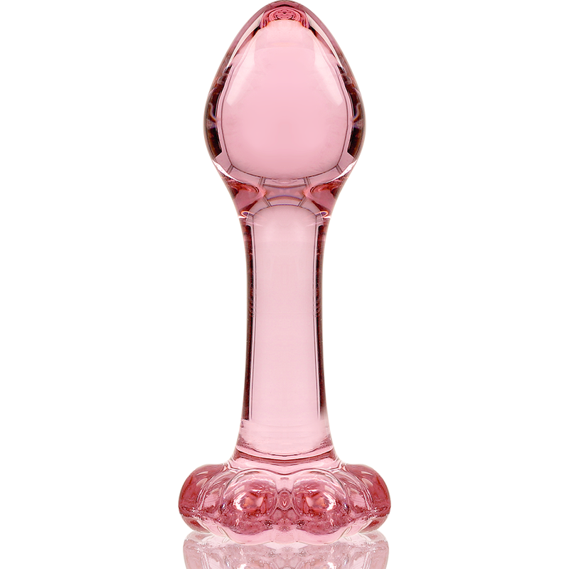Plug Cristal Nebula Series By Ibiza - Modelo 2  Borosilicato 11 X 3.5 Cm Rosa