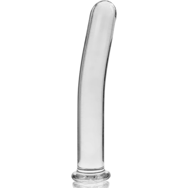 Dildo Cristal Nebula Series By Ibiza - Modelo 9  Borosilicato 15.5 X 2.5 Cm Transparente