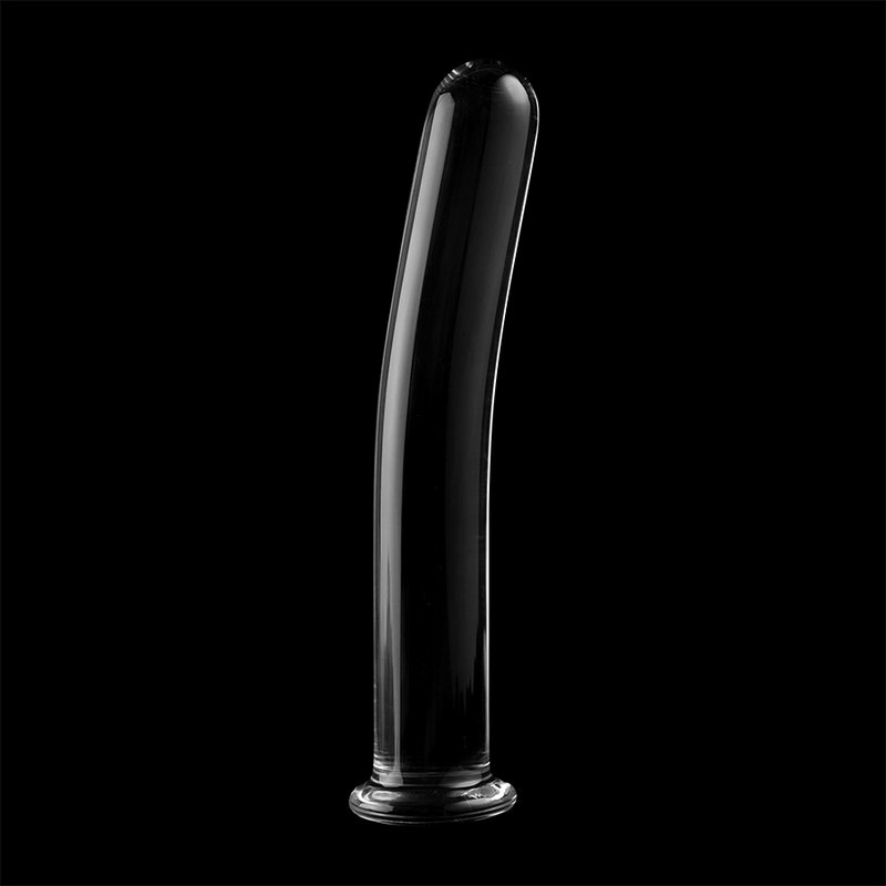 Dildo Cristal Nebula Series By Ibiza - Modelo 9  Borosilicato 15.5 X 2.5 Cm Transparente