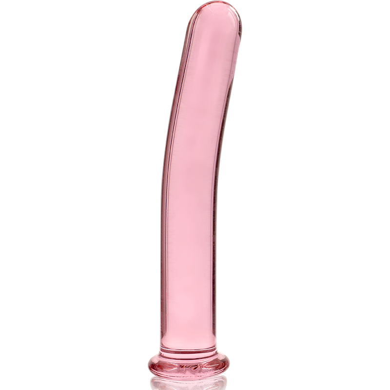 Dildo Cristal Nebula Series By Ibiza - Modelo 9  Borosilicato 15.5 X 2.5 Cm Rosa