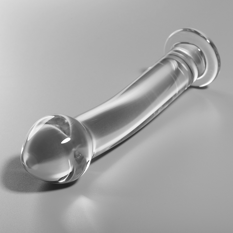 Dildo Cristal Nebula Series By Ibiza - Modelo 11  Borosilicato 16 X 3 Cm Transparente