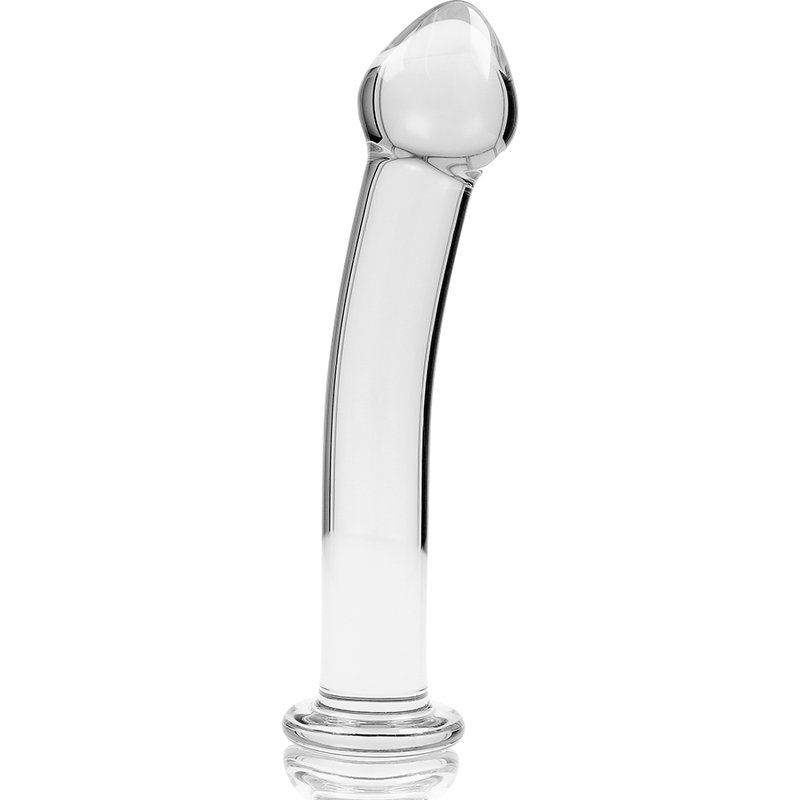 Dildo Cristal Nebula Series By Ibiza - Modelo 11  Borosilicato 16 X 3 Cm Transparente