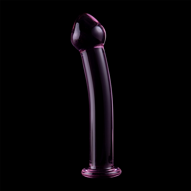 Dildo Cristal Nebula Series By Ibiza - Modelo 11  Borosilicato 16 X 3 Cm Rosa