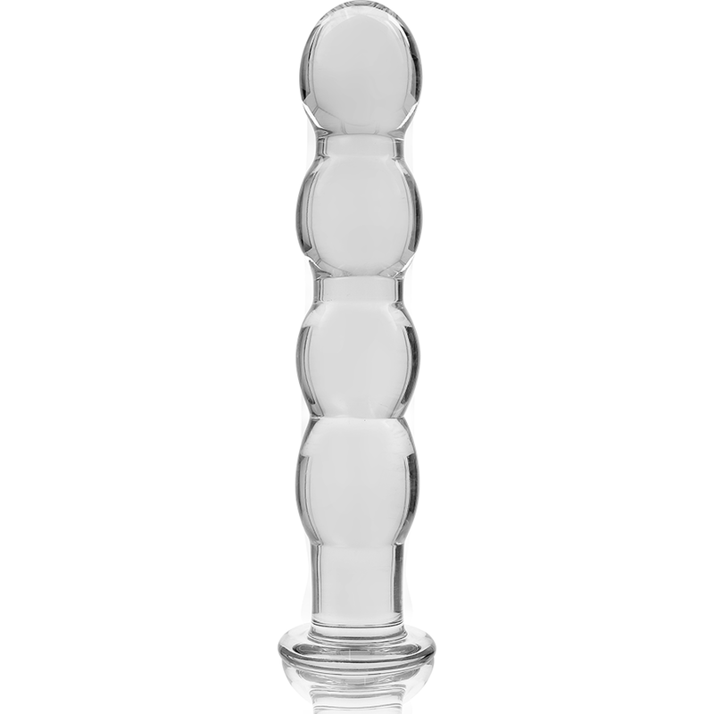 Dildo Cristal Nebula Series By Ibiza - Modelo 10  Borosilicato 16.5 X 3.5 Cm Transparente