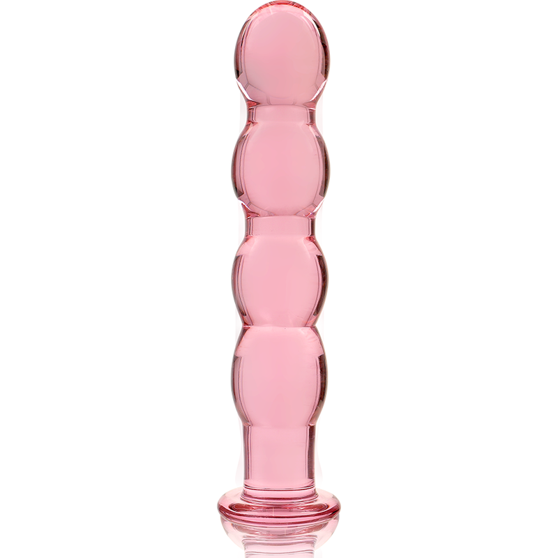 Dildo Cristal Nebula Series By Ibiza - Modelo 10 Borosilicato 16.5 X 3.5 Cm Rosa