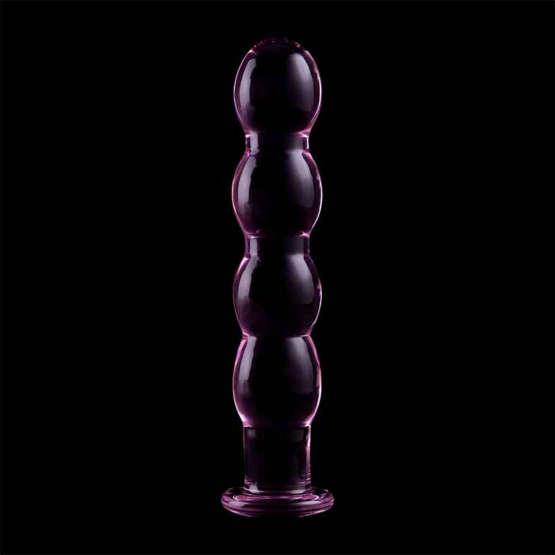 Dildo Cristal Nebula Series By Ibiza - Modelo 10 Borosilicato 16.5 X 3.5 Cm Rosa