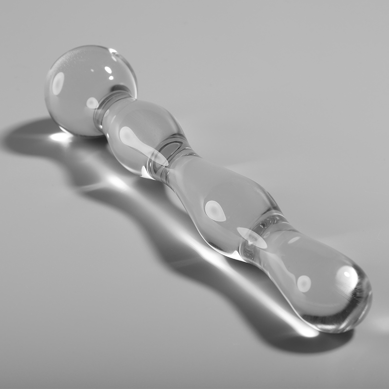 Dildo Cristal Nebula Series By Ibiza - Modelo 13  Borosilicato 18 X 3.5 Cm Transparente