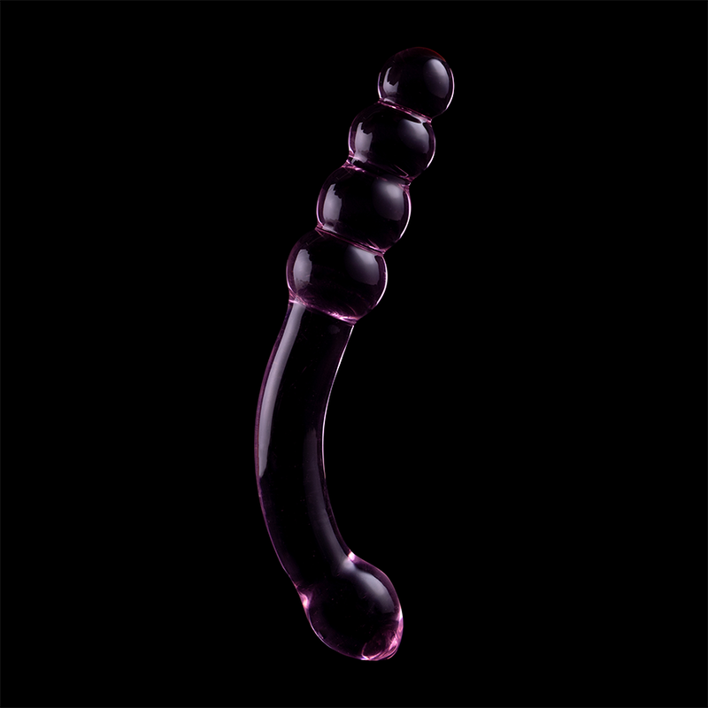 Dildo Cristal Nebula Series By Ibiza - Modelo 14  Borosilicato 18.5 X 3 Cm Rosa