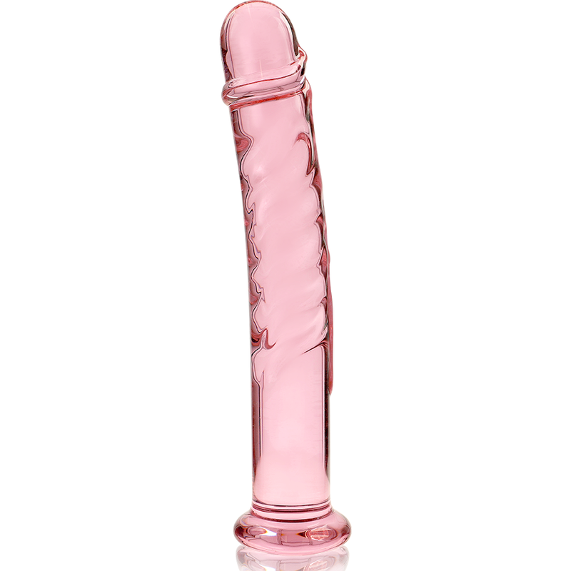 Dildo Cristal Nebula Series By Ibiza - Modelo 16  Borosilicato 18.5 X 3 Cm Rosa